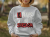 0 Days Without Sarcasm Sweatshirt with Bold White and Red Lettering