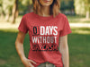 '0 Days Without Sarcasm' Unisex T-Shirt with Bold White Lettering