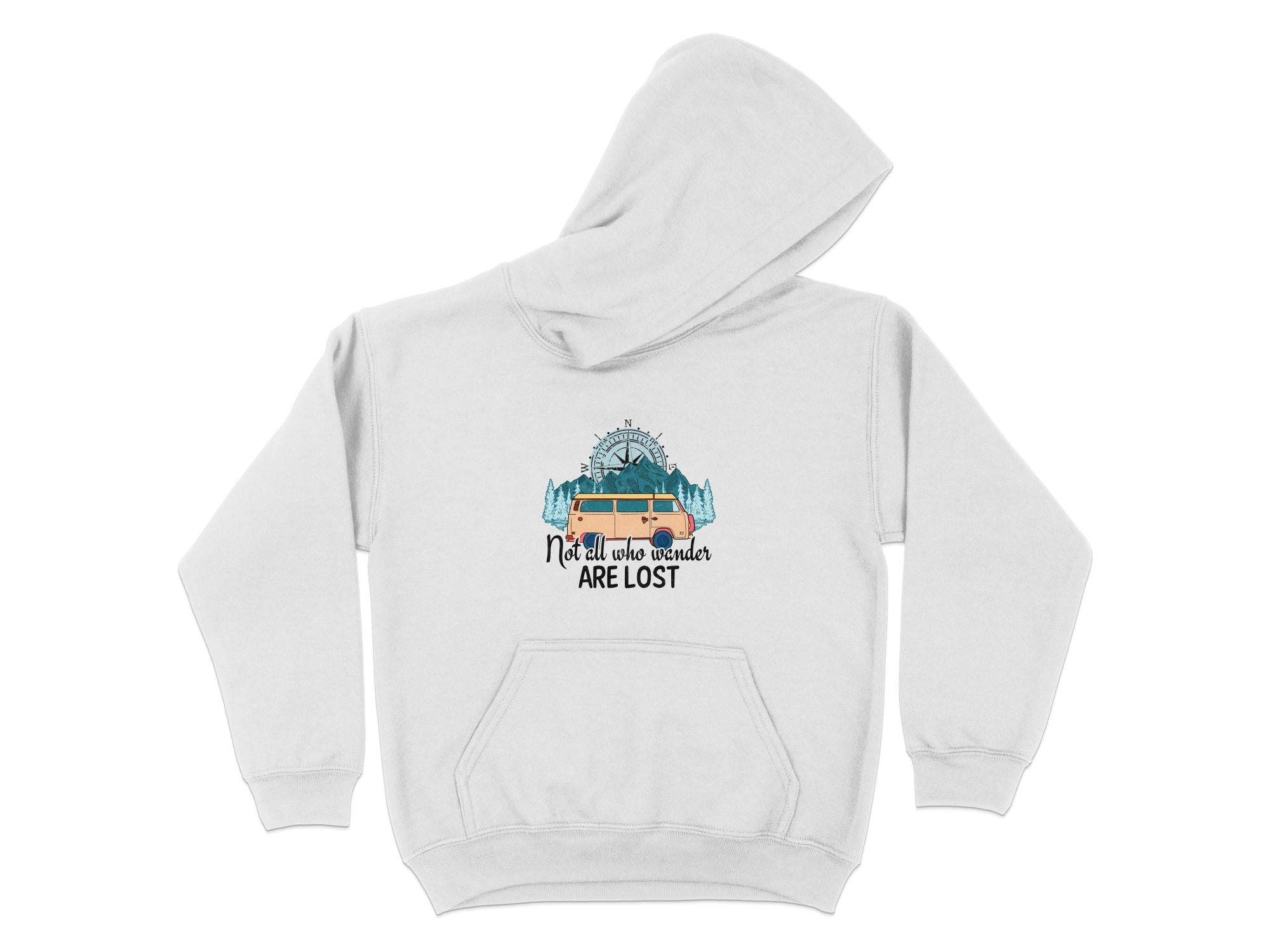 Not All Who Wander are Lost Graphic-Unisex Camping Pullover